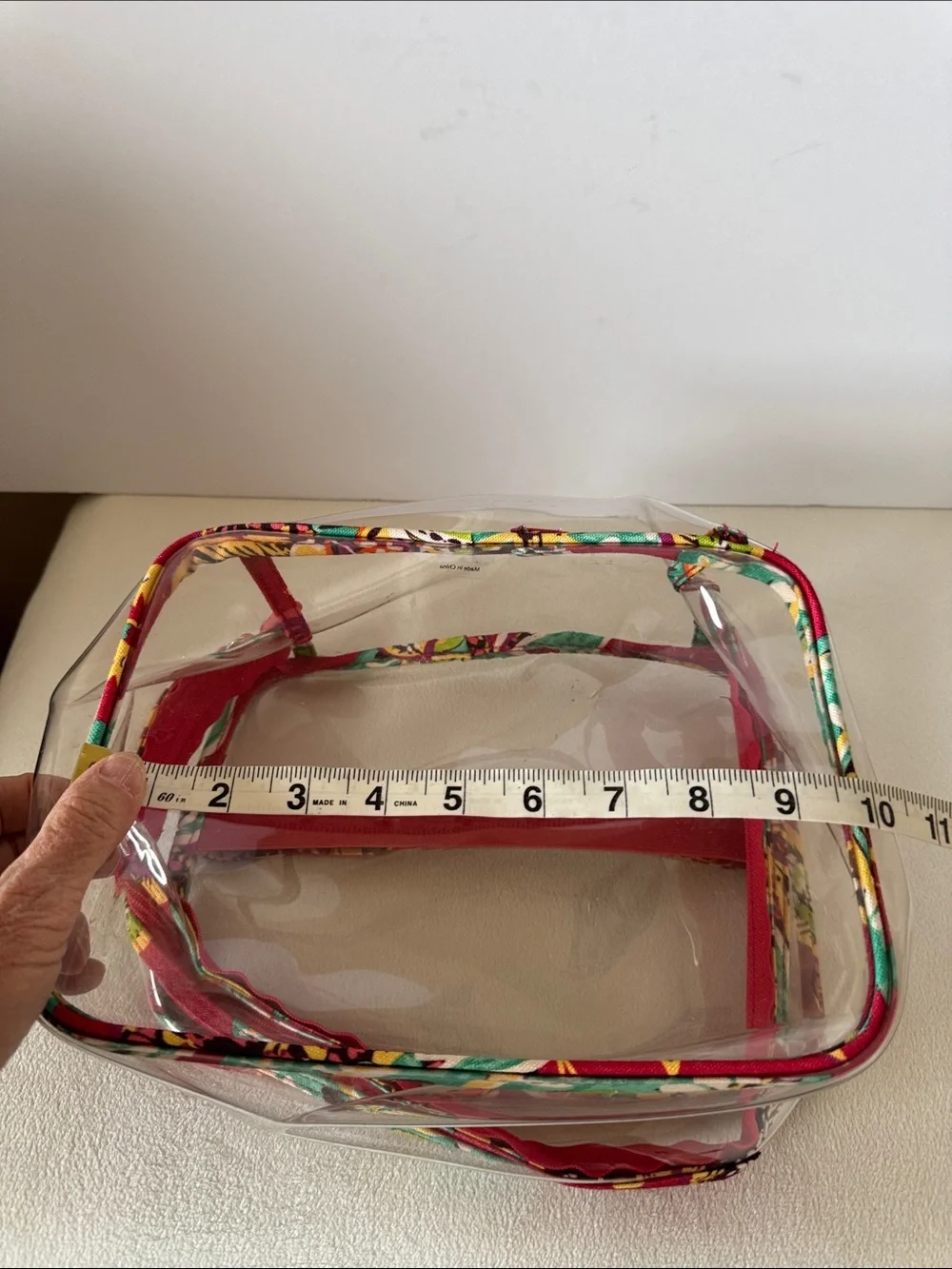 Vera Bradley clear cosmetic bag